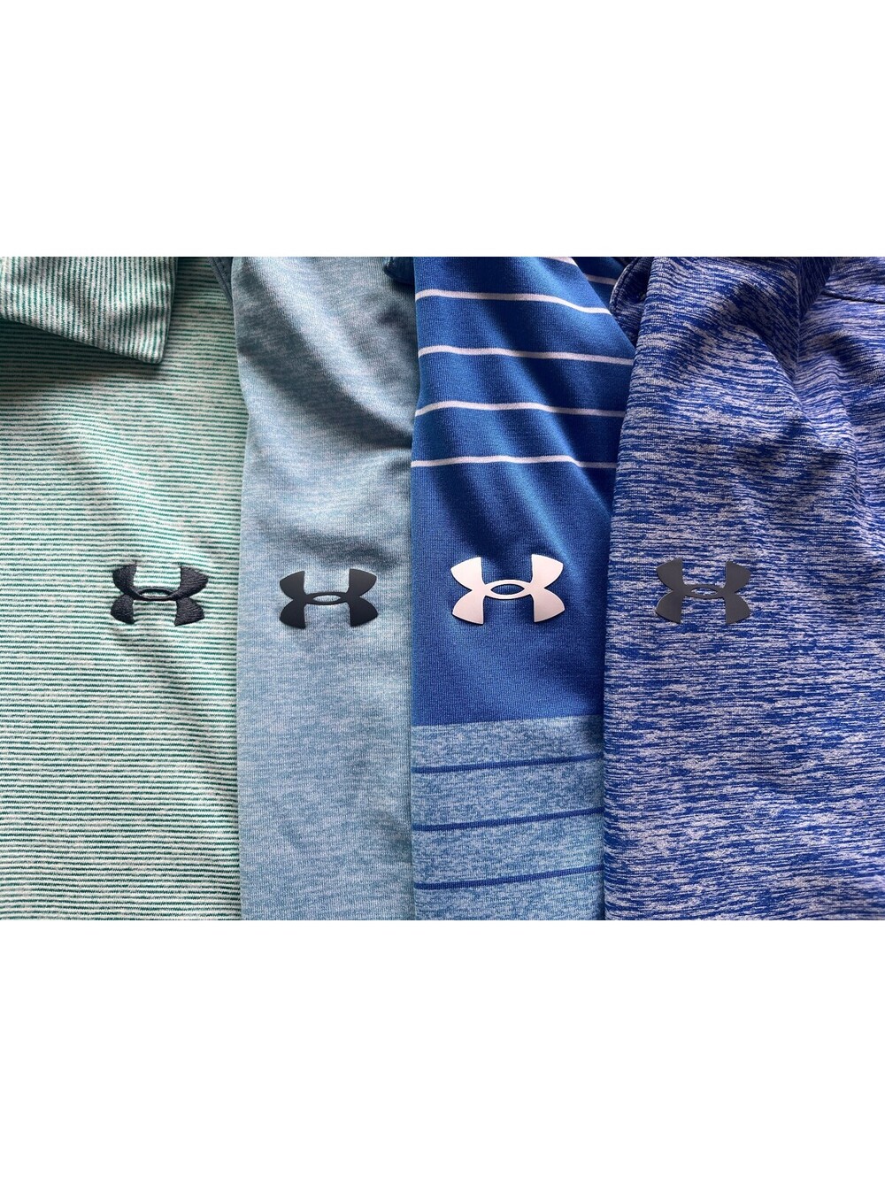Under Armour Men's Lot of 4 Multicolor HeatGear Golf Polo Shirts Medium M